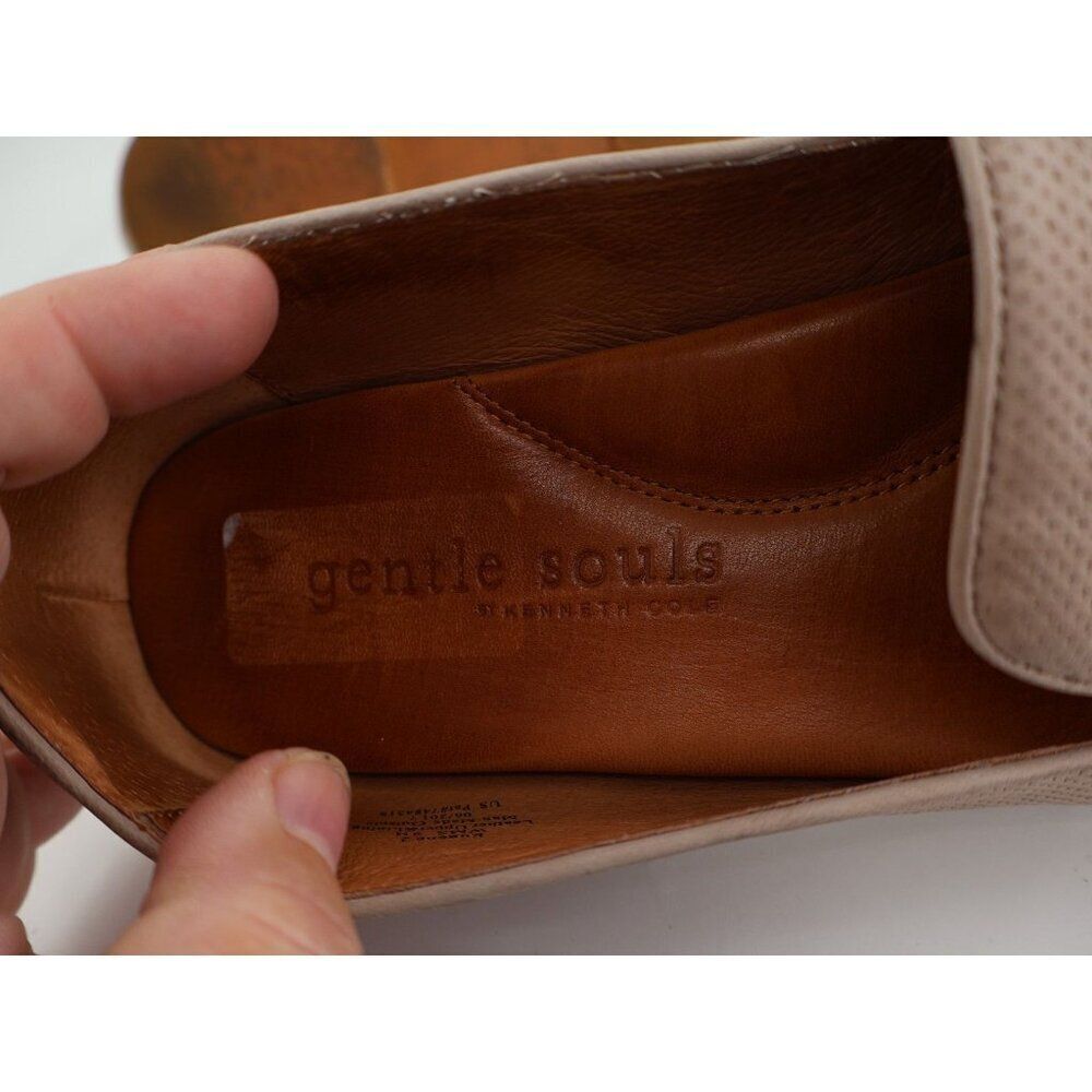 Gentle Souls Women's Eugene Loafer Size 9 Tan Leather Ballet Flats Comfy Shoe - Picture 10 of 12